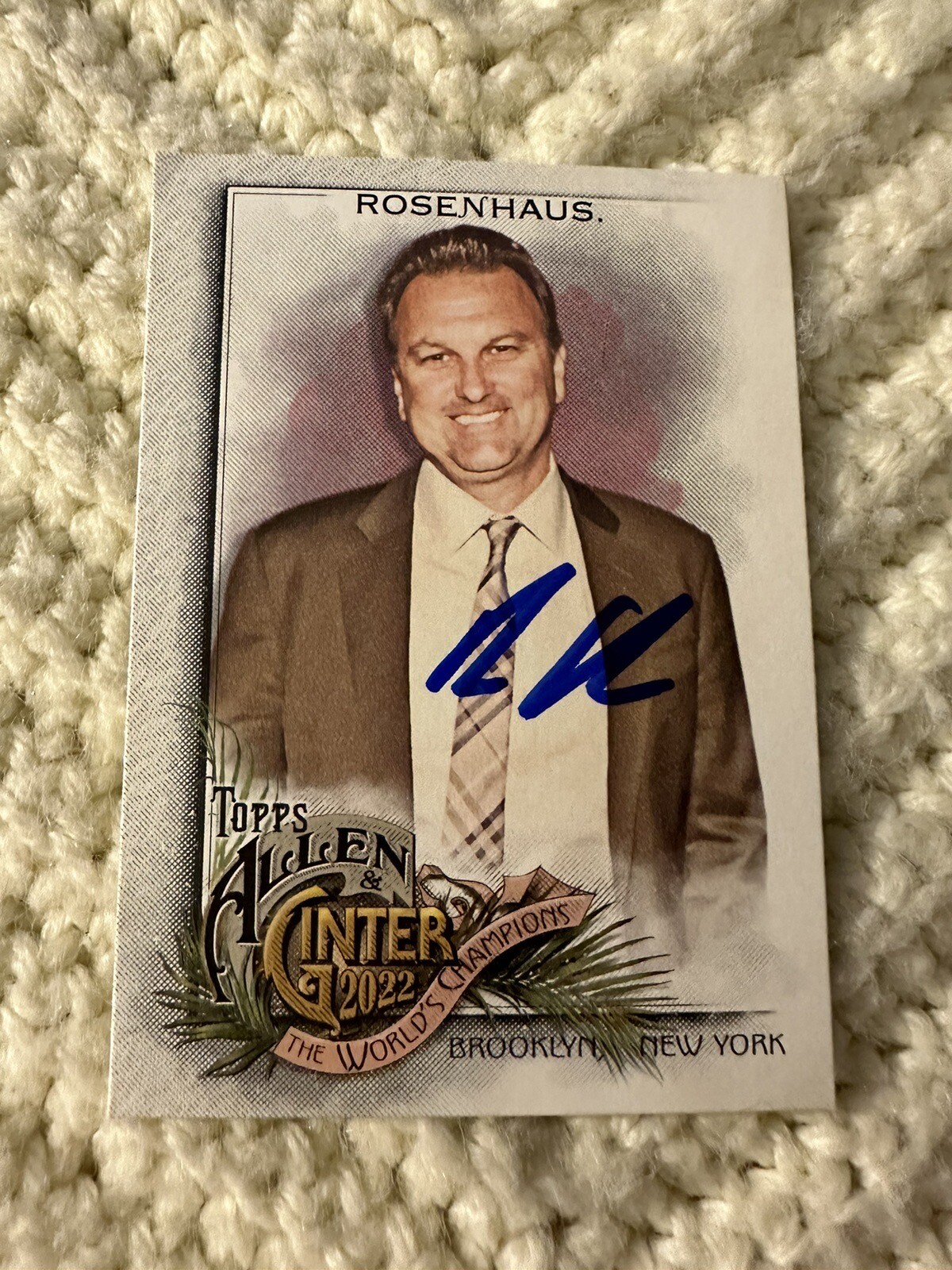 Drew Rosenhaus Signed Trading Card Autographed Allen & Ginter