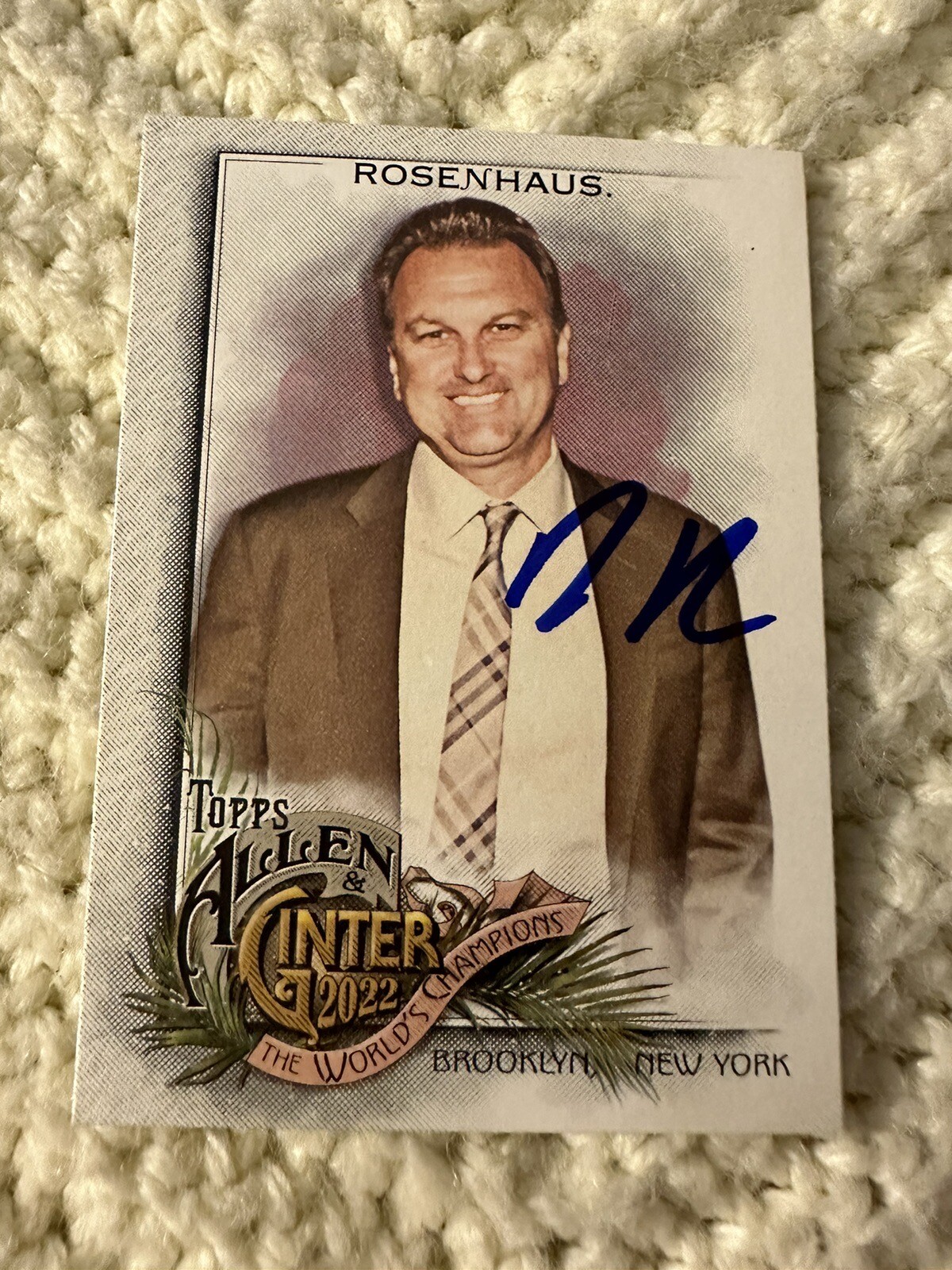 Drew Rosenhaus Signed Trading Card Autographed Allen & Ginter