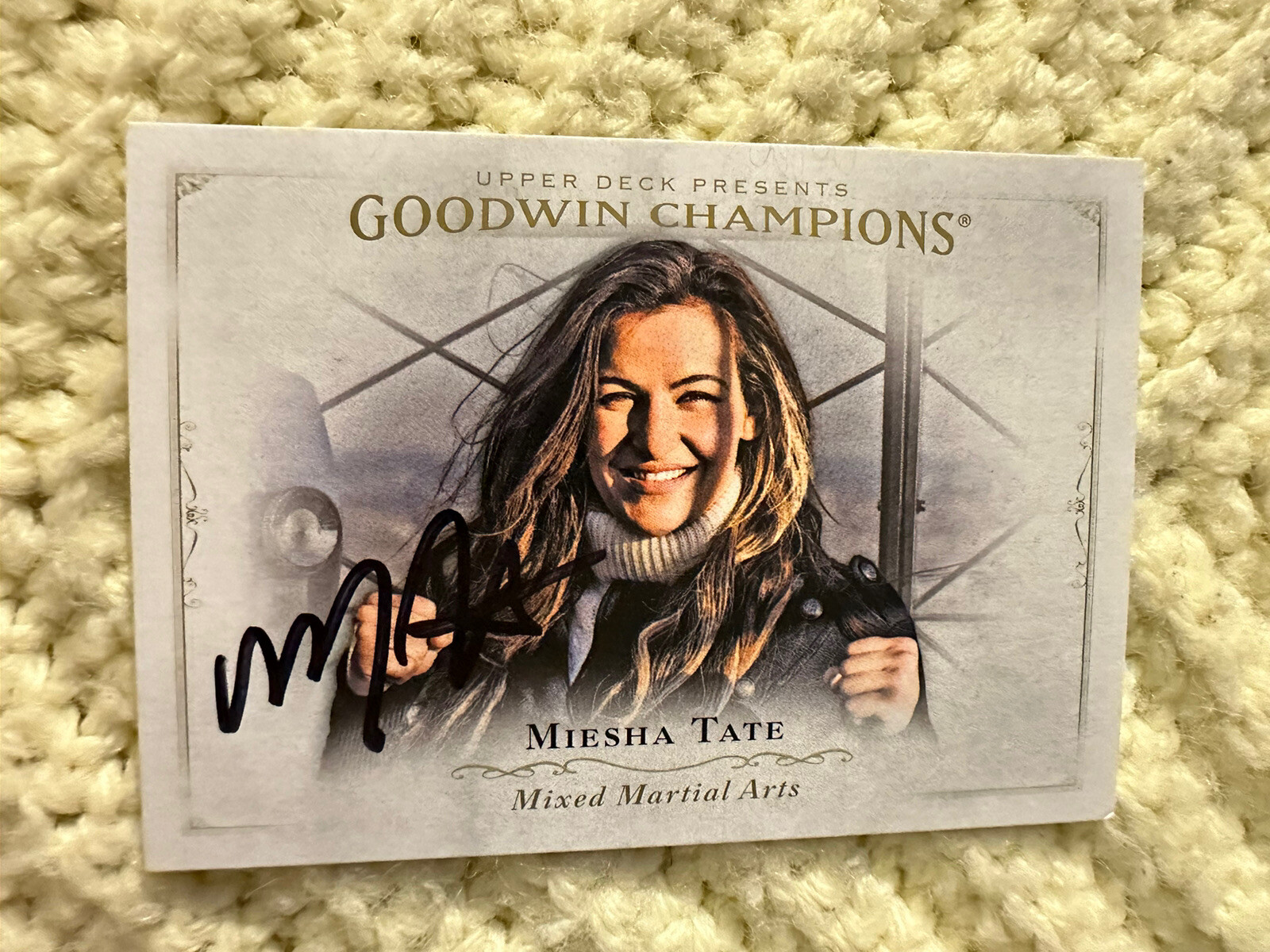Miesha Tate Signed Trading Card Goodwin Autographed