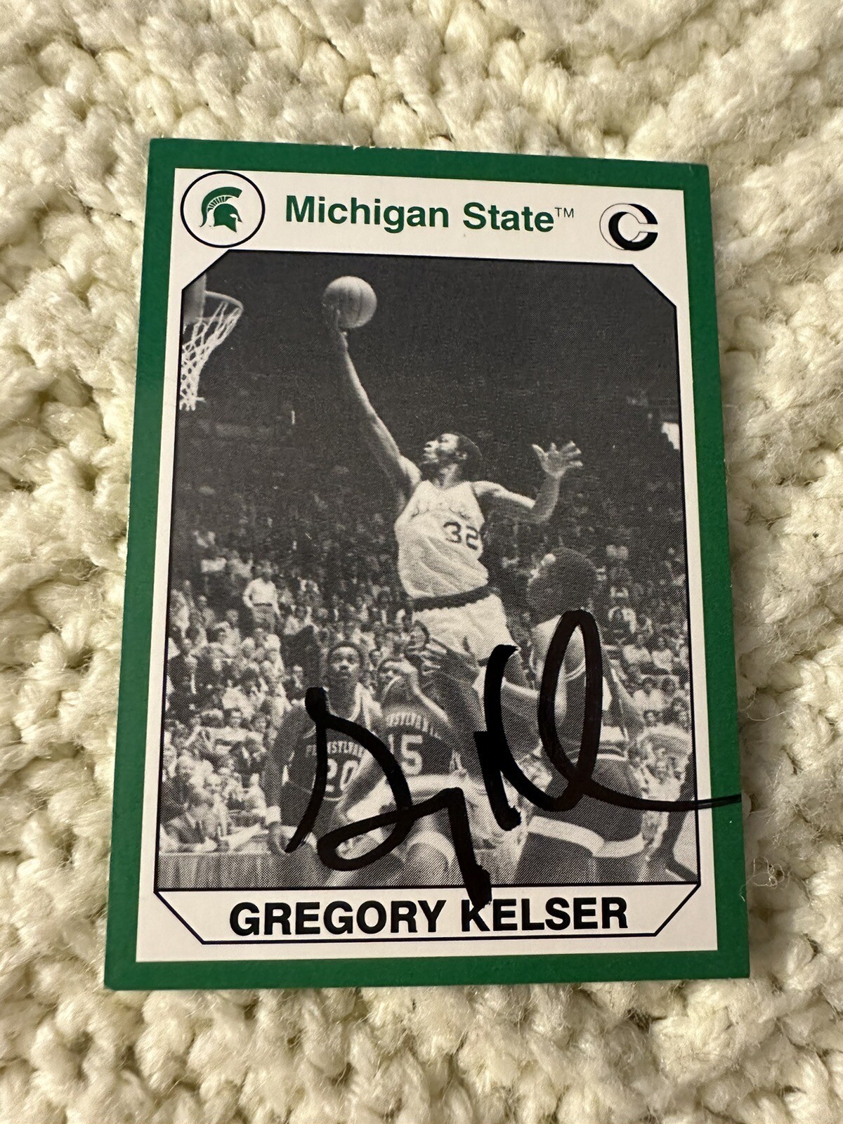 Signed Basketball Trading Card Autographed Greg Kelser