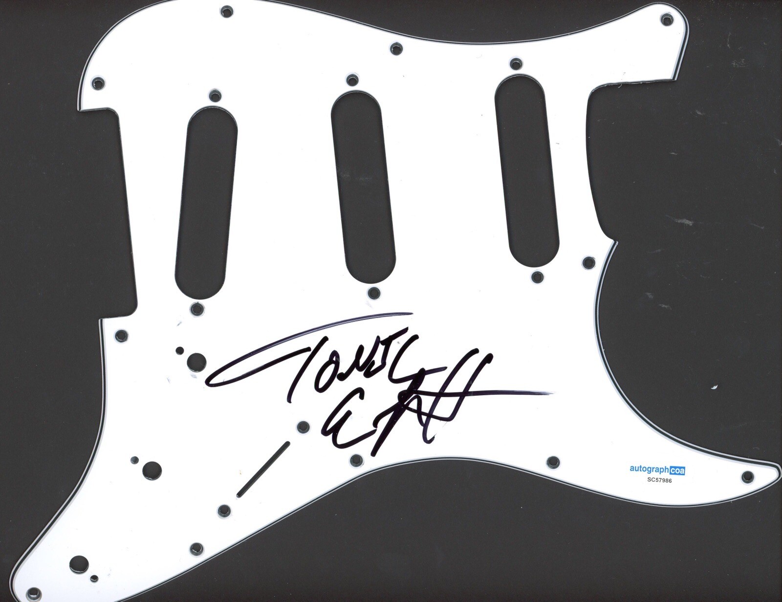EMERSON HART TONIC SIGNED AUTOGRAPH STRAT GUITAR PICKGUARD ACOA ELECTRIC