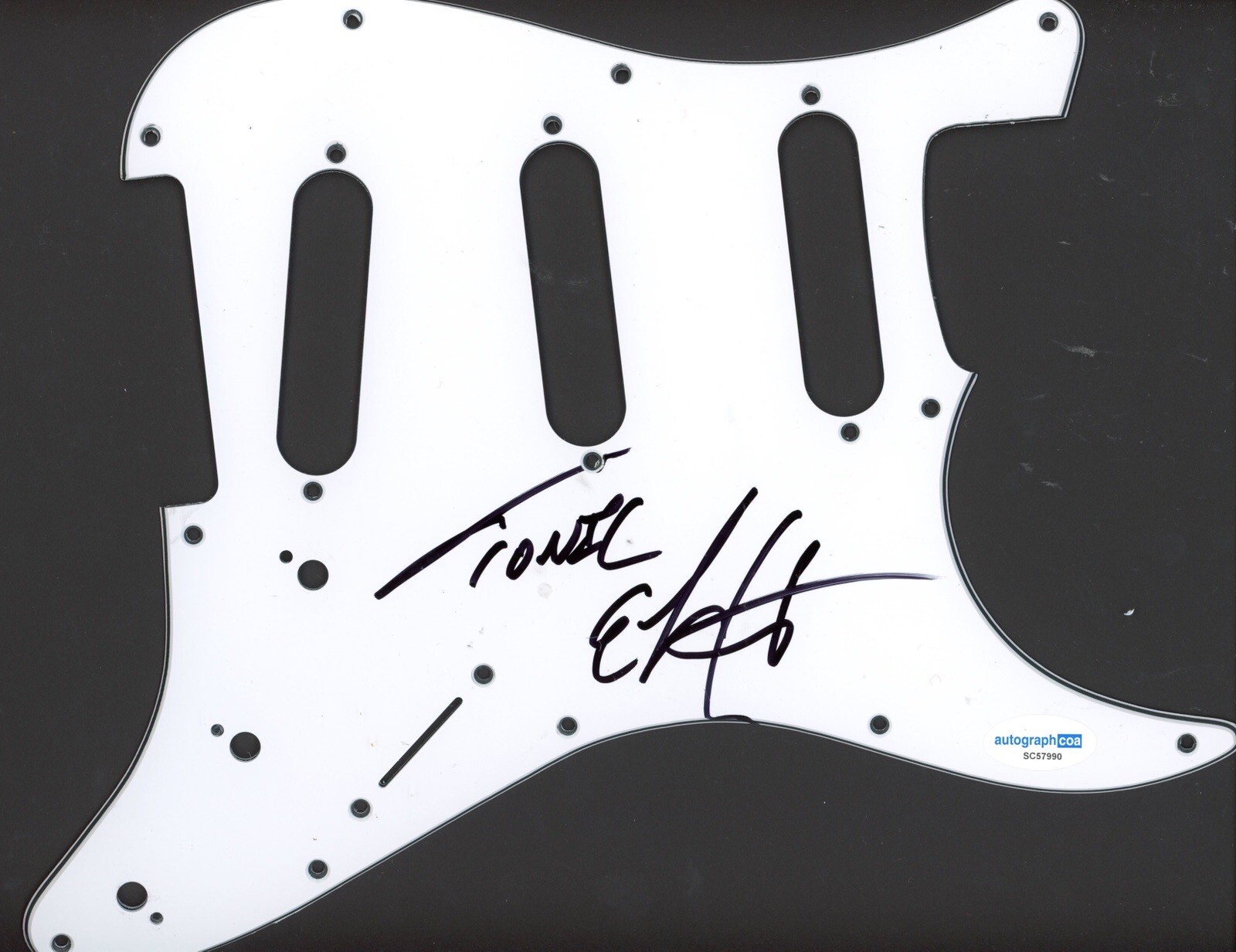 EMERSON HART TONIC SIGNED AUTOGRAPH STRAT GUITAR PICKGUARD ACOA ELECTRIC