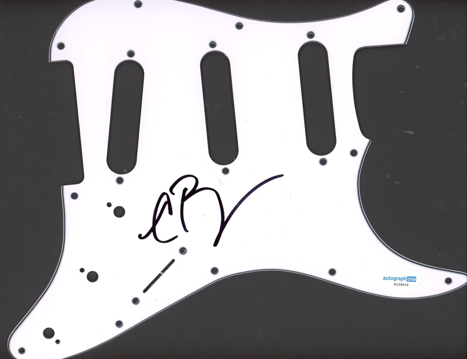 CLAIRE ROSINKRANZ SIGNED AUTOGRAPH STRAT GUITAR PICKGUARD ACOA ELECTRIC TIK TOK