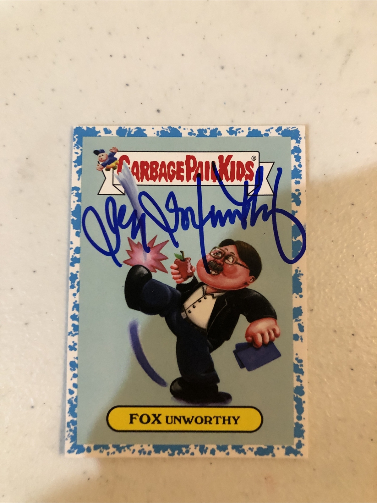 JEFF FOXWORHTY SIGNED AUTOGRAPH 2016 TOPPS GARBAGE PAIL KIDS TRADING CARD RARE!