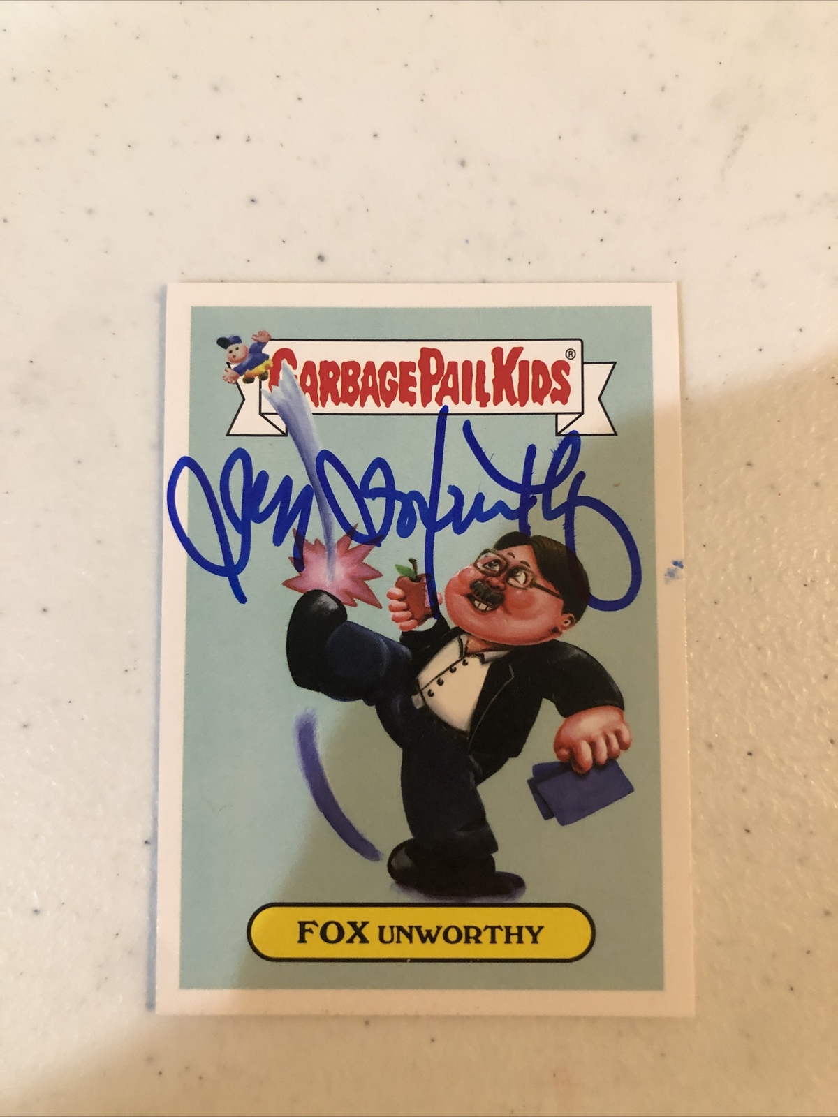 JEFF FOXWORHTY SIGNED AUTOGRAPH 2016 TOPPS GARBAGE PAIL KIDS TRADING CARD RARE!