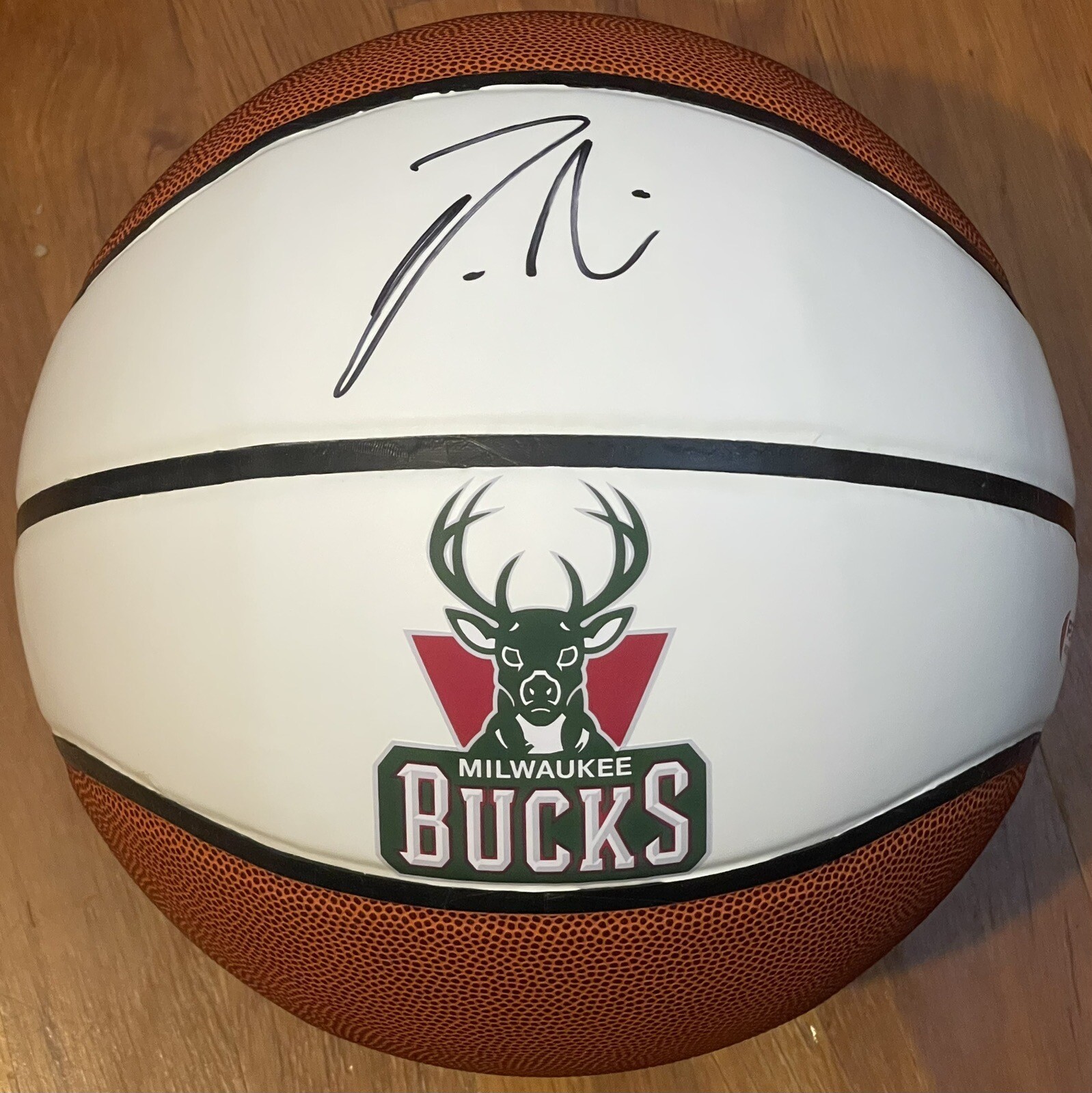 Damian Lillard Signed Autographed Milwaukee Bucks Logo Basketball PSA/DNA