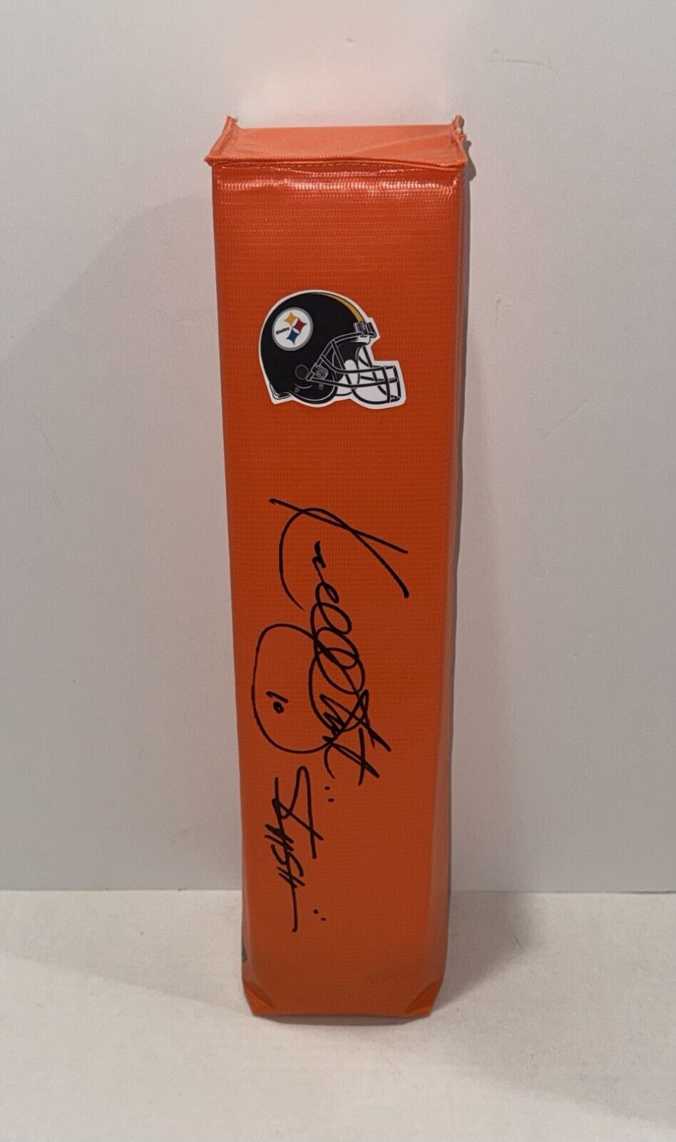 KORDELL STEWART SIGNED PITTSBURGH STEELERS TOUCHDOWN PYLON SLASH INSCRIPTION