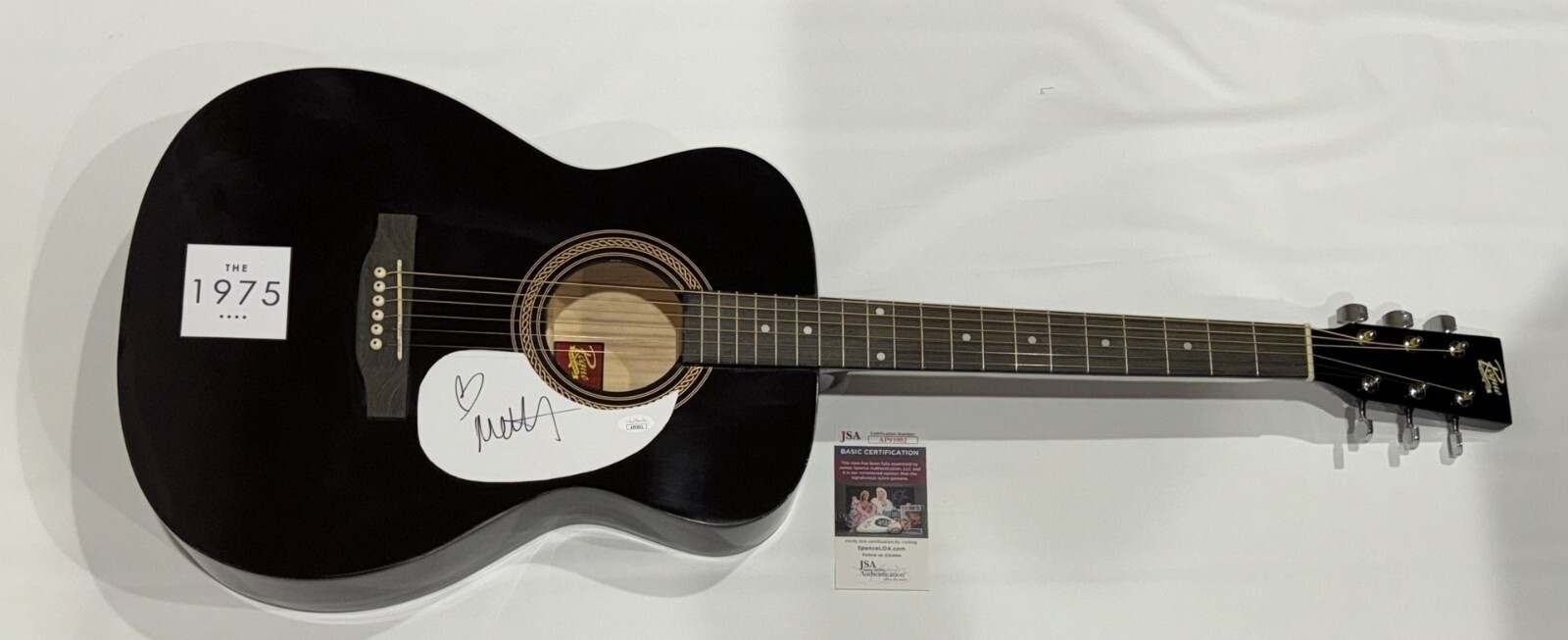 MATTY HEALY SIGNED ACOUSTIC GUITAR THE 1975 AUTOGRAPHED MATT JSA COA