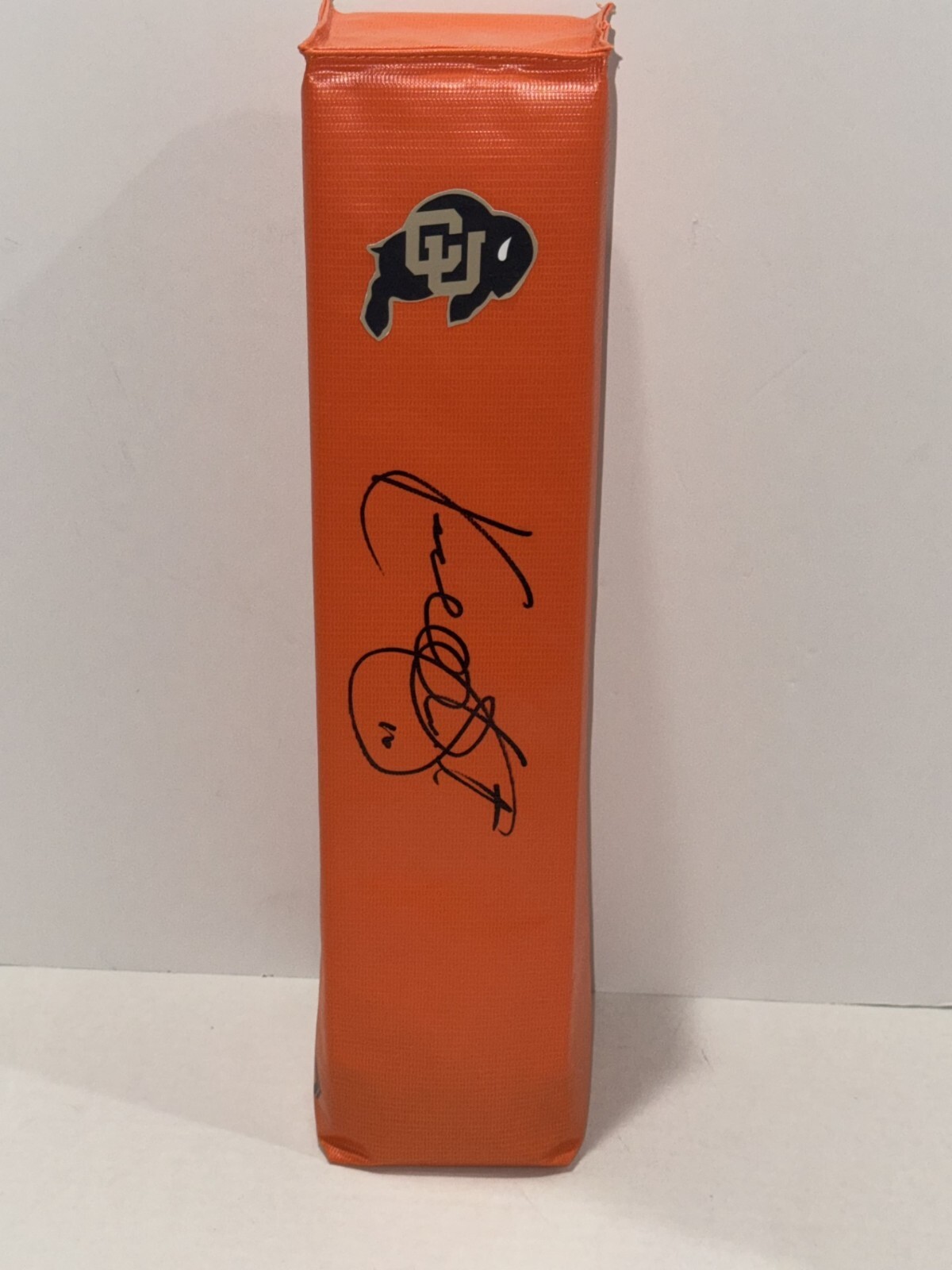 KORDELL STEWART SIGNED COLORADO BUFFALOES TOUCHDOWN PYLON FOOTBALL PROOF
