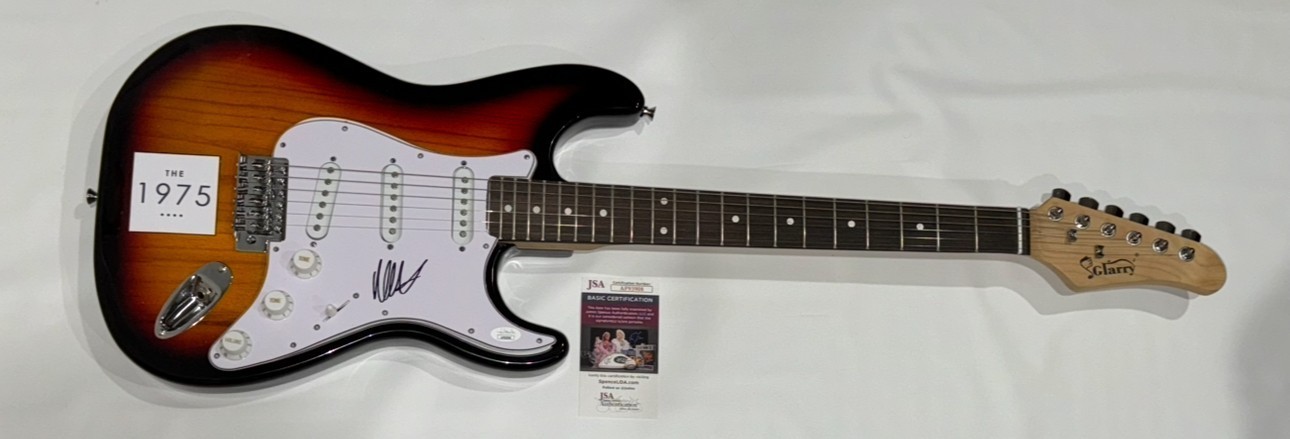 MATTY HEALY SIGNED SUNBURST ELECTRIC GUITAR THE 1975 AUTOGRAPHED MATT JSA COA