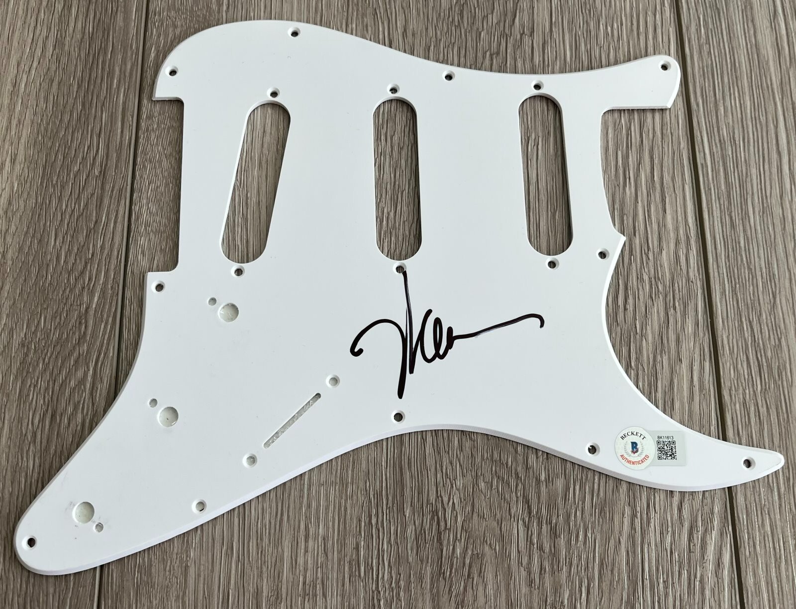NEAL SCHON SIGNED AUTOGRAPH JOURNEY GUITAR PICKGUARD w/PROOF & BECKETT BAS COA