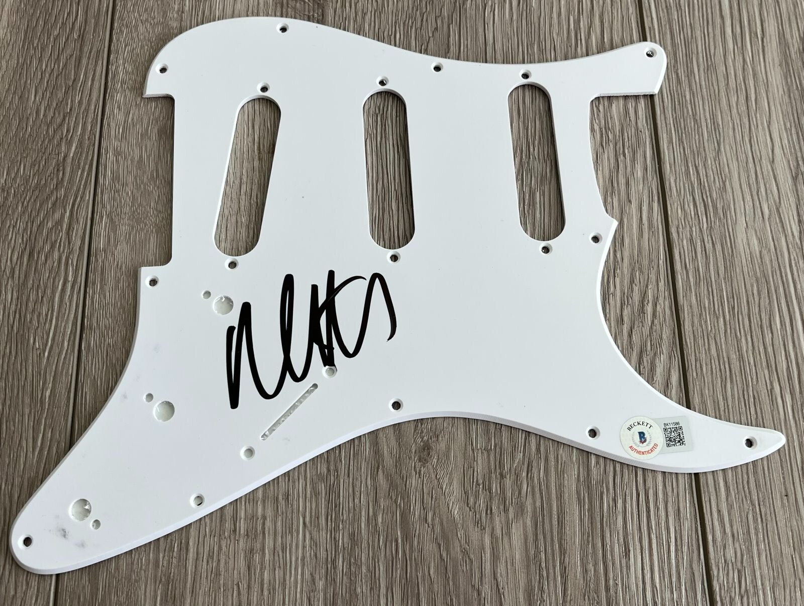 MATTY HEALY THE 1975 SIGNED GUITAR PICKGUARD w/EXACT VIDEO PROOF & BECKETT COA