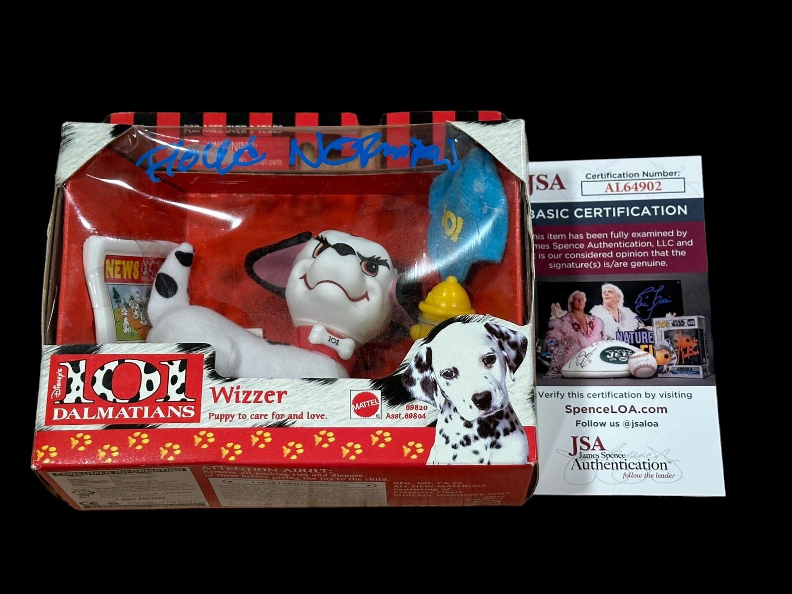 Floyd Norman 1st Black Disney Animator 101 Dalmatians Signed Autograph Toy JSA