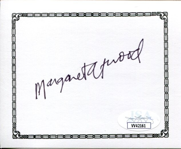 Margaret Atwood The Handmaid's Tale Cat's Eye Signed Autograph Bookplate JSA