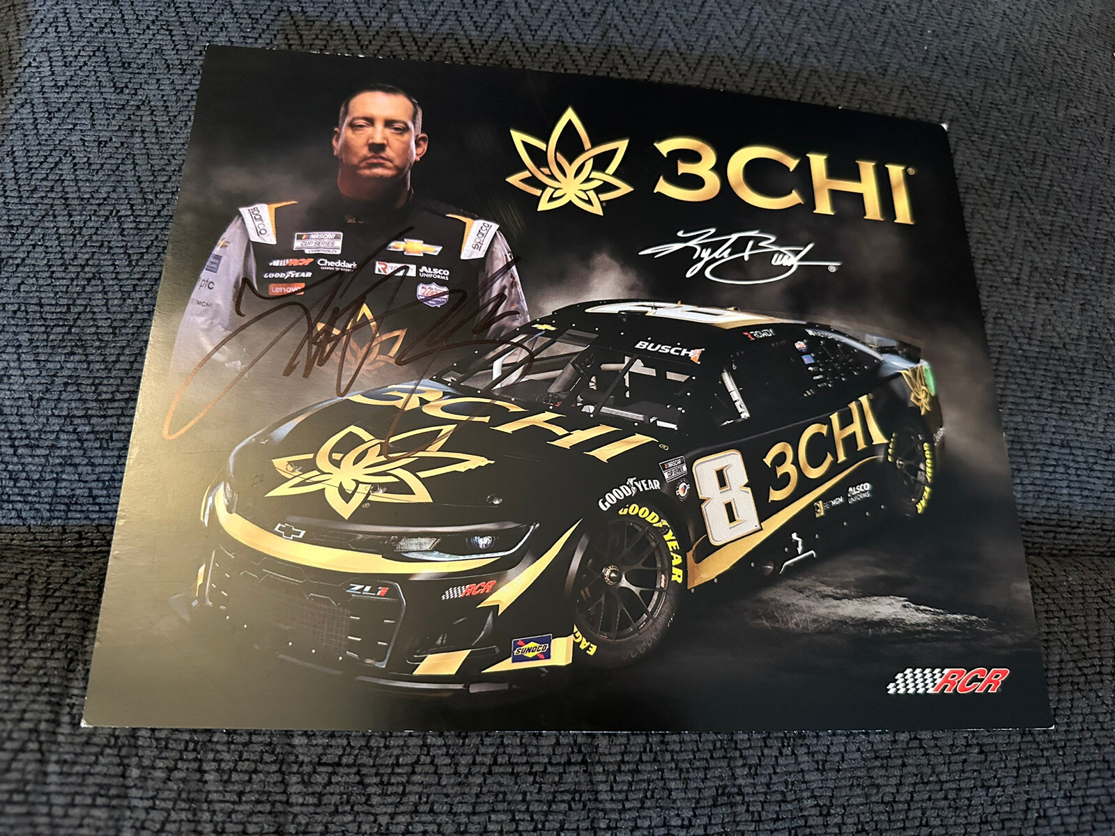 Kyle Busch Signed Promo Hero Card Nascar Cup Autographed 2023