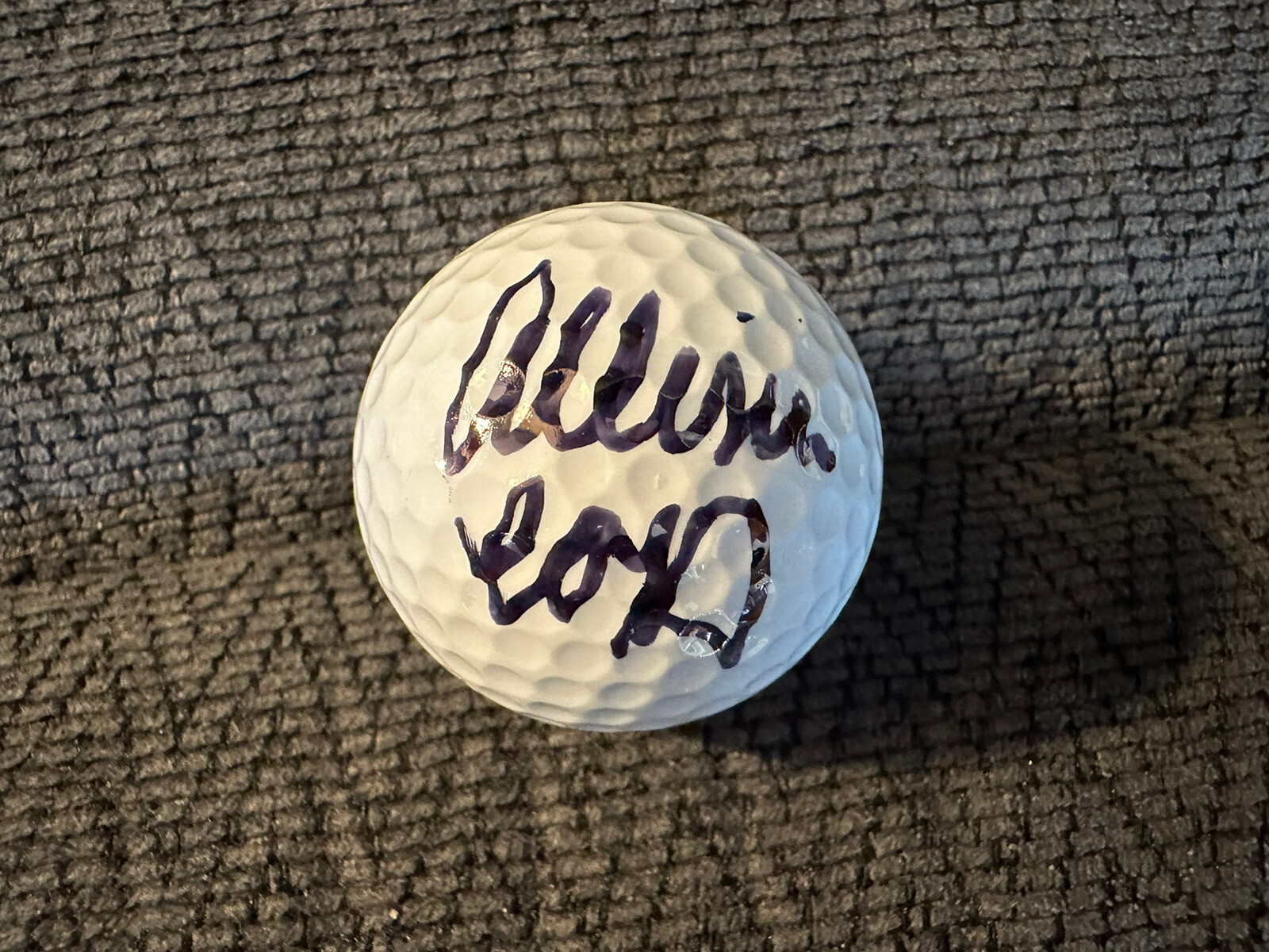 Allisen Corpuz Signed Golf Ball Autographed Breast Cancer Awareness LPGA