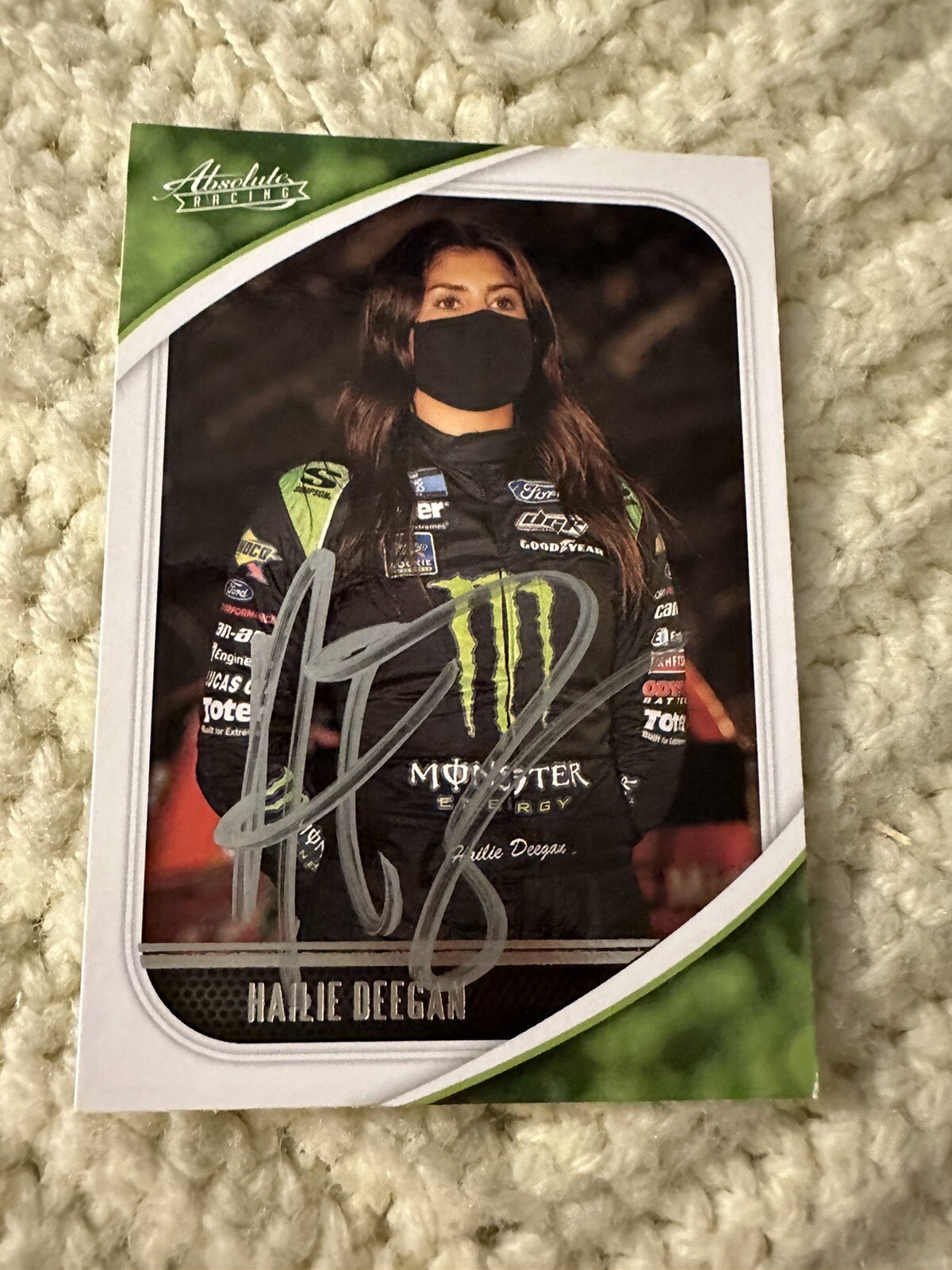 Hailie Deegan Signed Nascar Trading Card Autographed