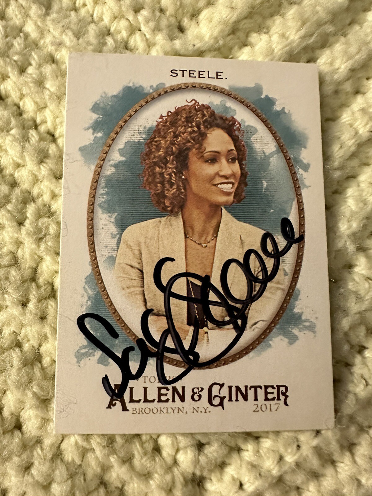 Sage Steele Signed Trading Card Autographed Allen & Ginter