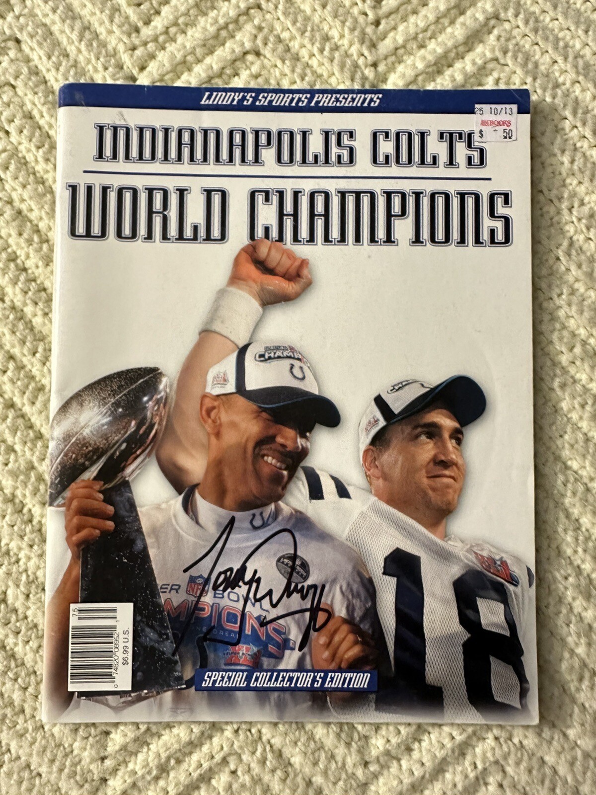 Tony Dungy Signed Magazine Autographed
