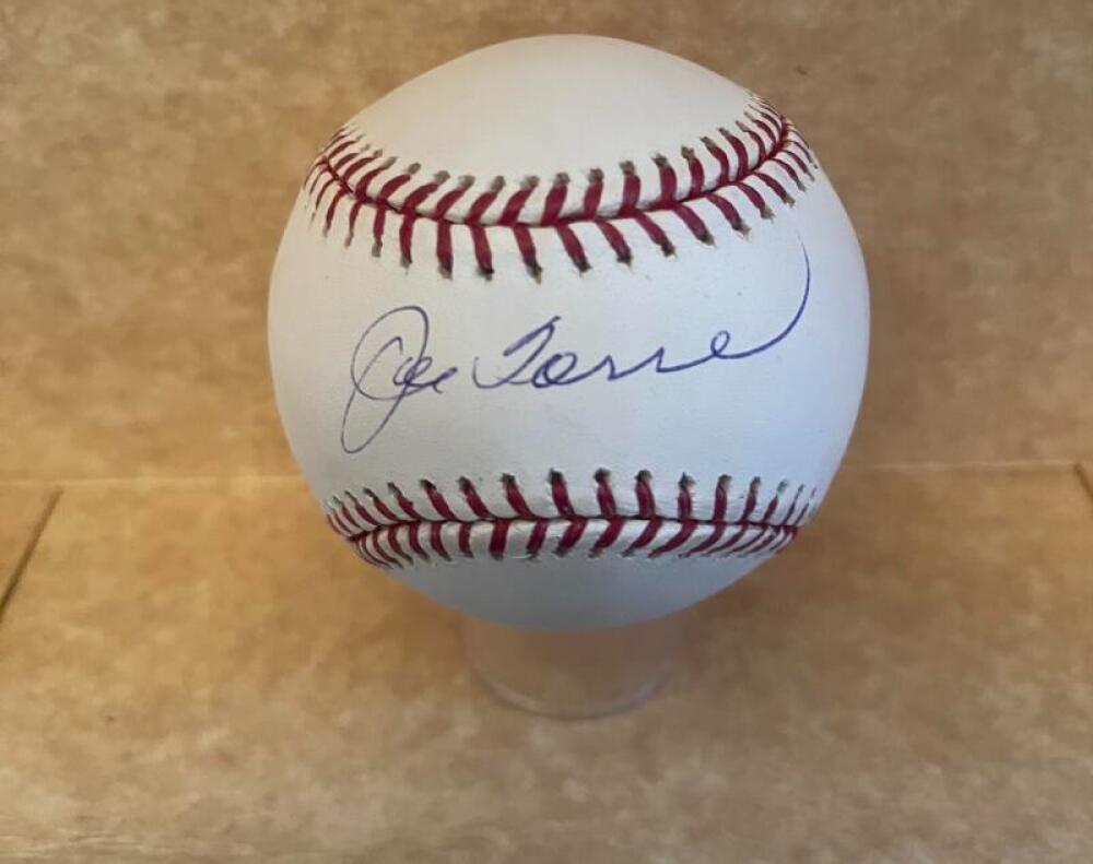 JOE TORRE YANKEES/BRAVES SIGNED AUTOGRAPHED M.L. BASEBALL BECKETT AUTH