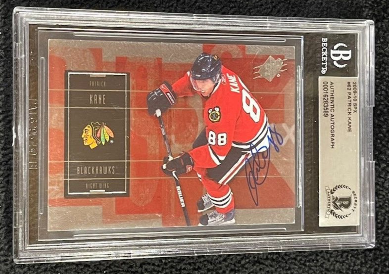 Patrick Kane Signed 2009/10 SPX Card #62 BAS Certified Chicago Blackhawks