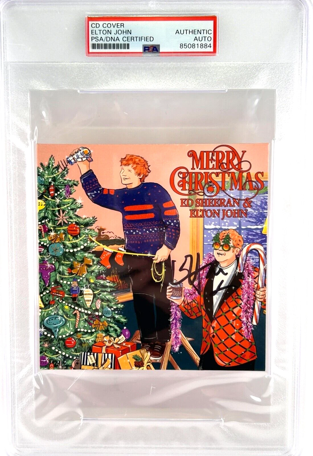 ELTON JOHN Signed Autograph Slabbed Encapsulated 