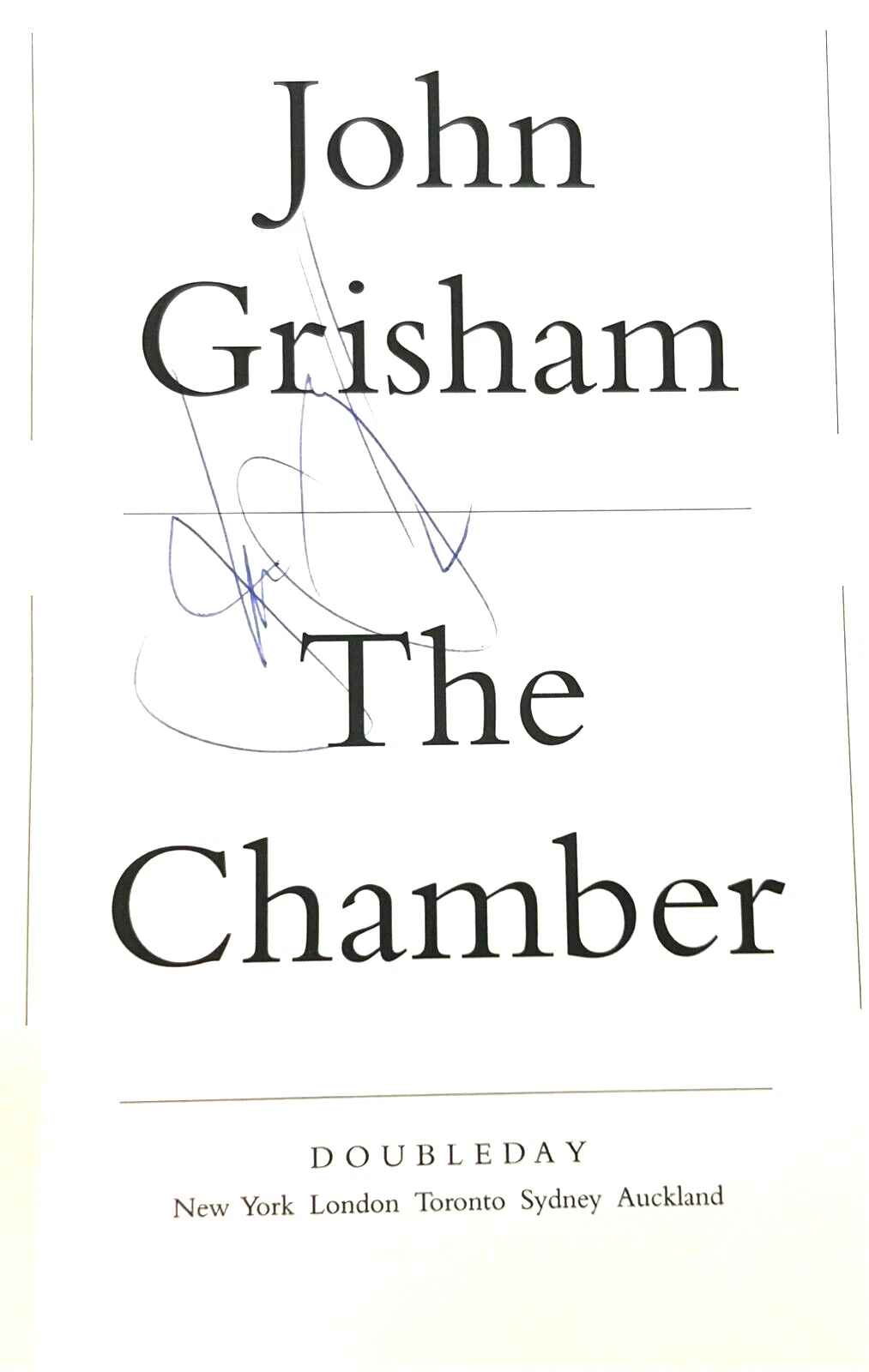 JOHN GRISHAM Signed Autograph 