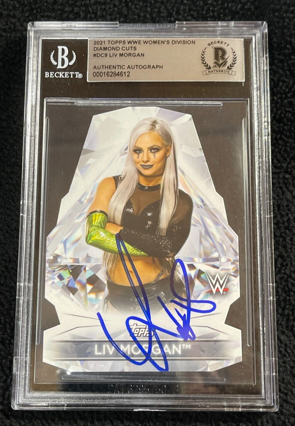 Liv Morgan Signed 2021 Topps WWE Diamond Cuts Card #DC9 BAS Certified