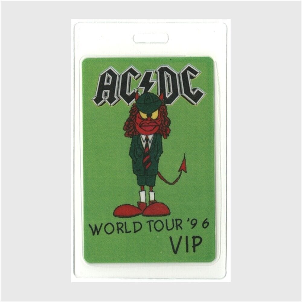 AC/DC 1996 Ballbreaker concert tour Band VIP Laminated Backstage Pass ...