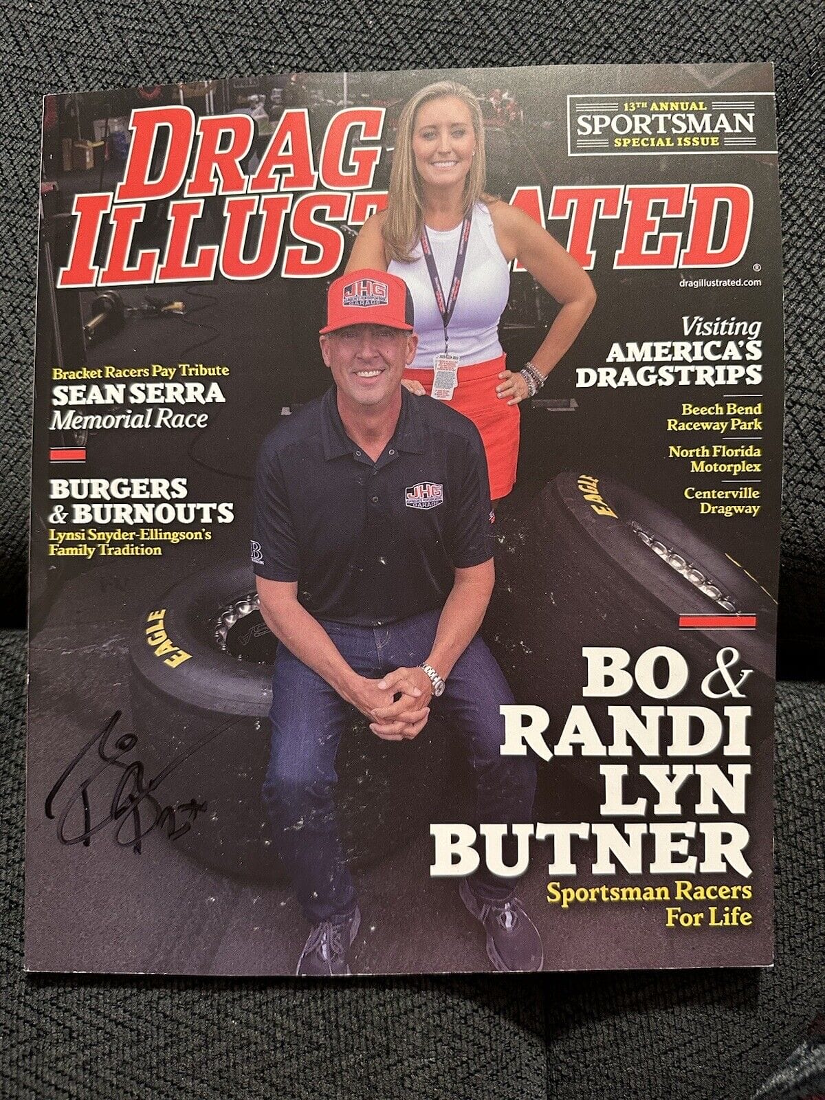 Autographed Bo Butner Signed Magazine NHRA Pro Stock Champion Legend ...