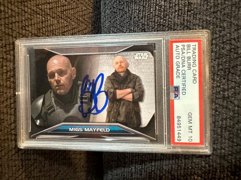 BILL BURR SIGNED 2021 MANDALORIAN #B2-32 CARD PSA /DNA SLAB COA RC AUTO GEM 10 COLLECTIBLE MEMORABILIA