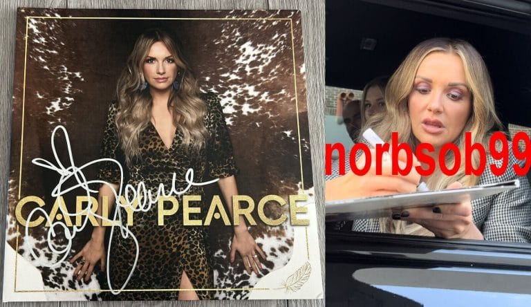 CARLY PEARCE SIGNED AUTOGRAPH SELF TITLED VINYL ALBUM LP W/EXACT VIDEO PROOF COLLECTIBLE MEMORABILIA
