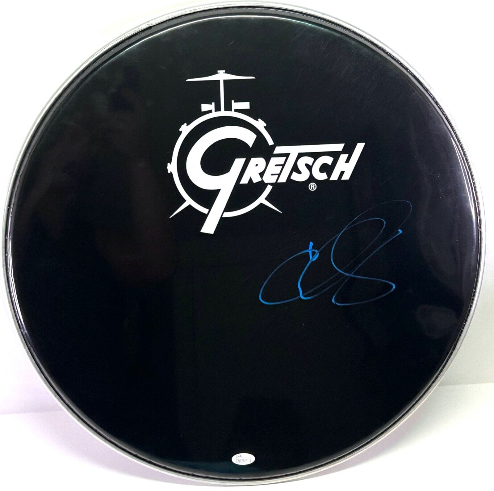 Chris Layton Signed Autograph Stevie Ray Vaughn Drumhead Double Trouble Jsa Coa Autographia 