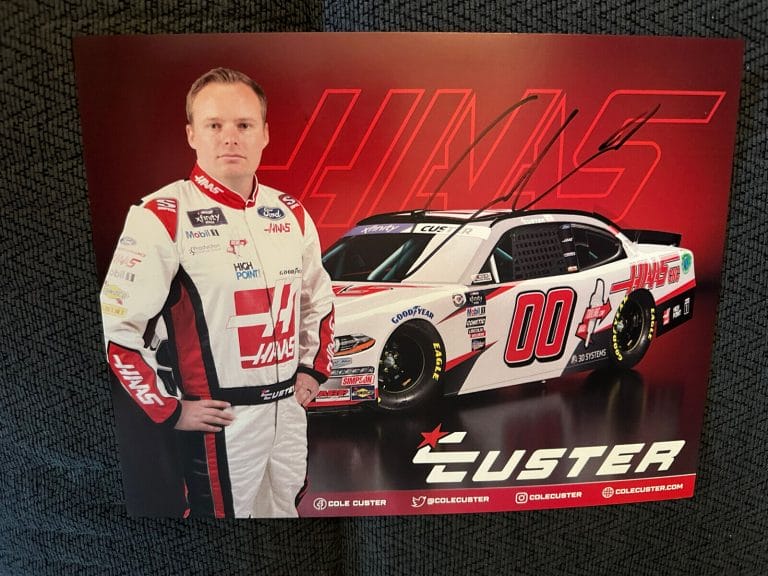 COLE CUSTER SIGNED PROMO HERO CARD NASCAR XFINITY AUTOGRAPHED 2023 COLLECTIBLE MEMORABILIA