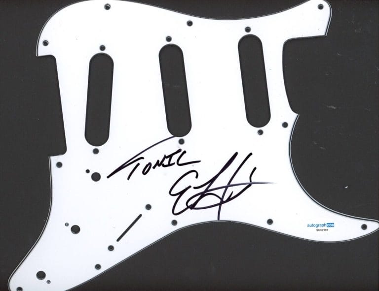 EMERSON HART TONIC SIGNED AUTOGRAPH STRAT GUITAR PICKGUARD ACOA ELECTRIC COLLECTIBLE MEMORABILIA
