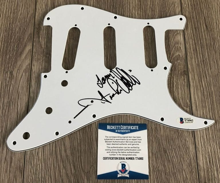 FRANKIE VALLI & THE FOUR SEASONS SIGNED GUITAR PICKGUARD W/PROOF BECKETT BAS COA COLLECTIBLE MEMORABILIA