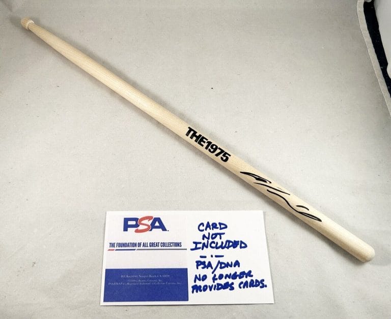 GEORGE DANIEL SIGNED DRUMSTICK THE 1975 PSA/DNA 5 COA COLLECTIBLE MEMORABILIA