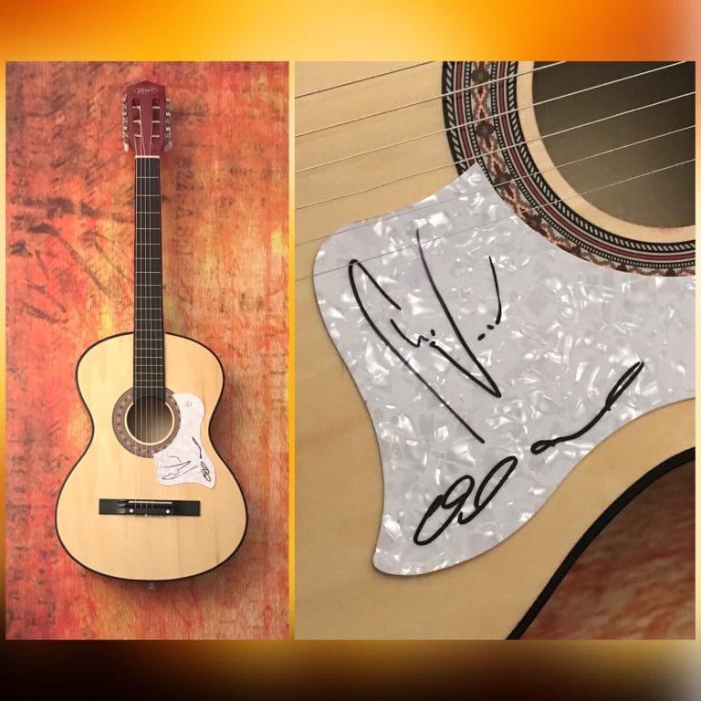 GFA OLIVER & CHRIS BAND * THE WOOD BROTHERS * SIGNED ACOUSTIC GUITAR COA COLLECTIBLE MEMORABILIA