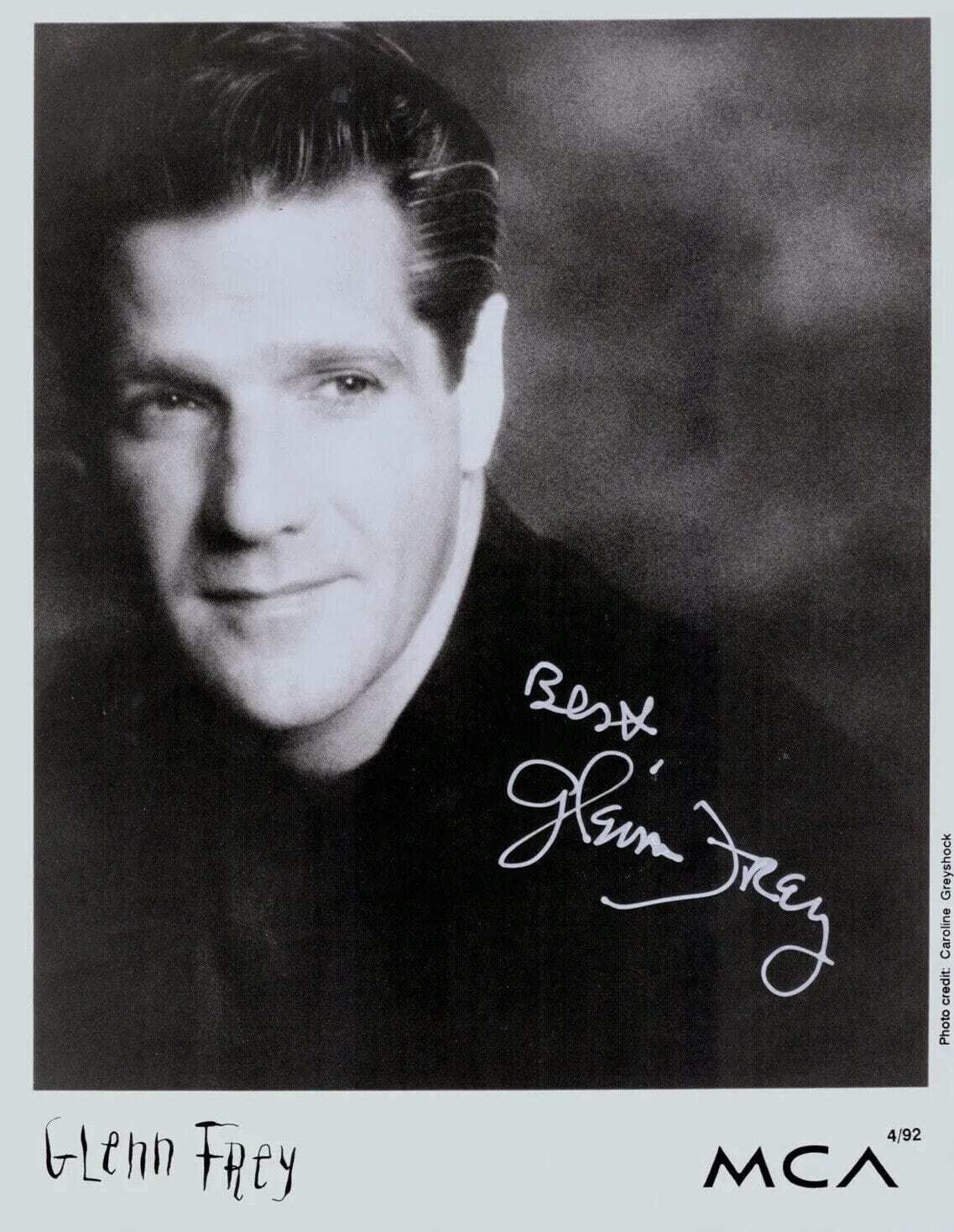 GLENN FREY Signed Autograph 8x10 Photo Headshot JSA LOA EAGLES ...