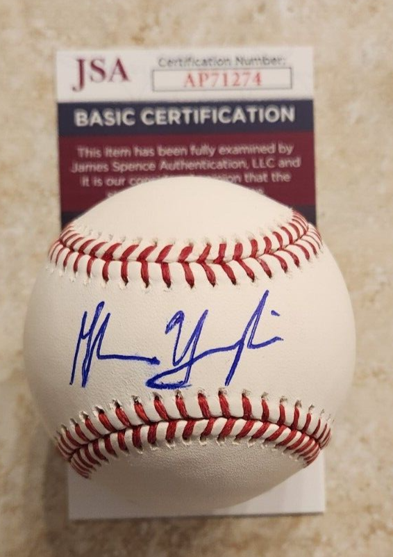 GLENN YOUNGKIN SIGNED OMLB BASEBALL W/ JSA COA #AP71274 VIRGINIA GOVERNOR COLLECTIBLE MEMORABILIA