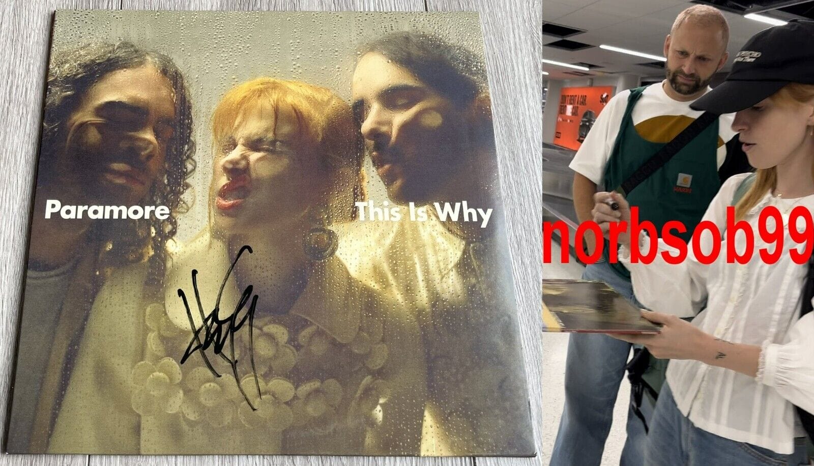 HAYLEY WILLIAMS SIGNED PARAMORE THIS IS WHY VINYL LP w/EXACT PROOF &  BECKETT COA