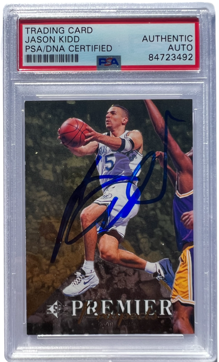 JASON KIDD SIGNED 1994-95 UPPER DECK SP PREMIER PROSPECTS FOIL AUTO RC PSA/DNA COLLECTIBLE MEMORABILIA