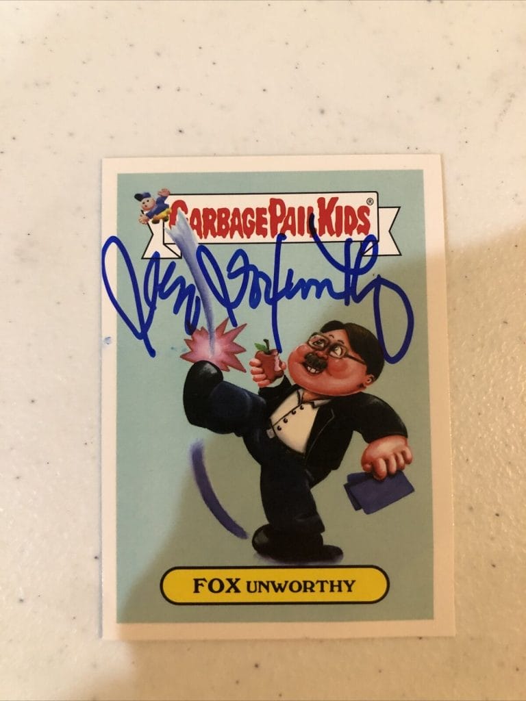 JEFF FOXWORHTY SIGNED AUTOGRAPH 2016 TOPPS GARBAGE PAIL KIDS TRADING CARD RARE! COLLECTIBLE MEMORABILIA