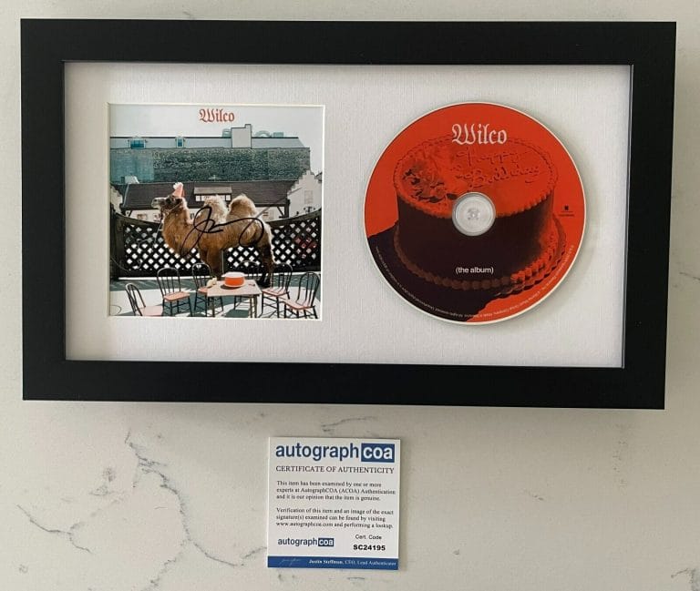 JEFF TWEEDY SIGNED WILCO THE ALBUM FRAMED MATTED CD W/EXACT PROOF AUTOGRAPH COA COLLECTIBLE MEMORABILIA