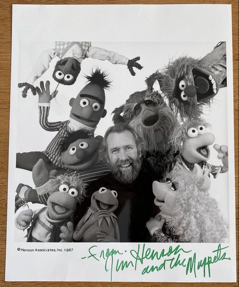 JIM HENSON SIGNED AUTOGRAPHED 8×10 PHOTO FULL JSA LETTER MUPPETS 3 COLLECTIBLE MEMORABILIA