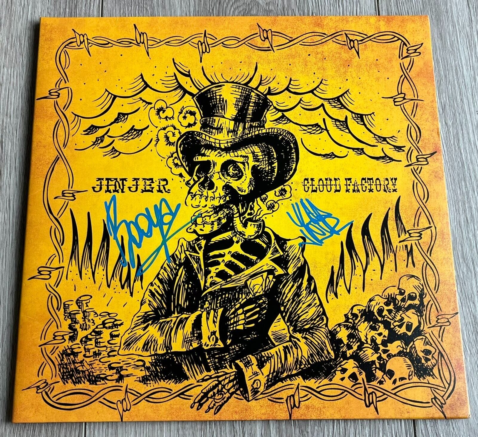 JINJER SIGNED AUTOGRAPH CLOUD FACTORY VINYL ALBUM LP w/EXACT PROOF & BECKETT COA