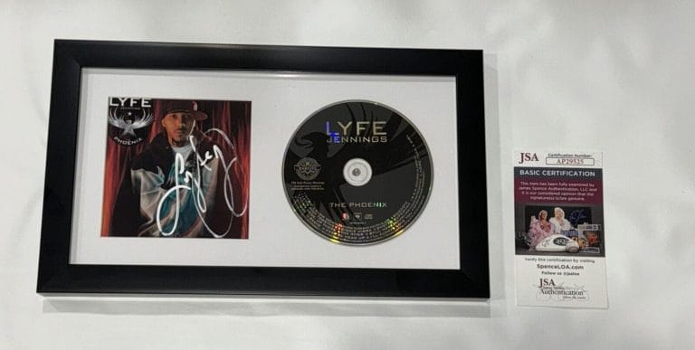 LYFE JENNINGS SIGNED FRAMED THE PHOENIX CD JSA COA COLLECTIBLE MEMORABILIA