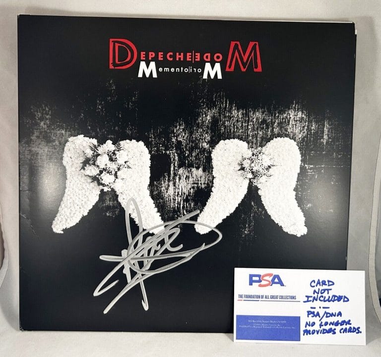 MARTIN GORE SIGNED LP VINYL DEPECHE MODE MEMENTO MORI PSA/DNA COA COLLECTIBLE MEMORABILIA