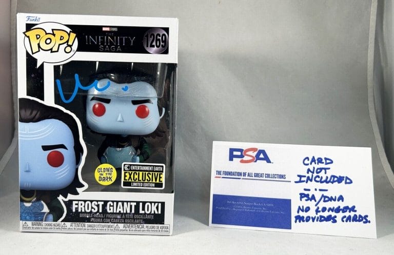MATT DAMON SIGNED FUNKO POP FROST GIANT LOKI PSA/DNA COA COLLECTIBLE MEMORABILIA