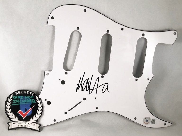 MATT HEALY SIGNED ELECTRIC PICKGUARD BECKETT BAS 1 COA COLLECTIBLE MEMORABILIA